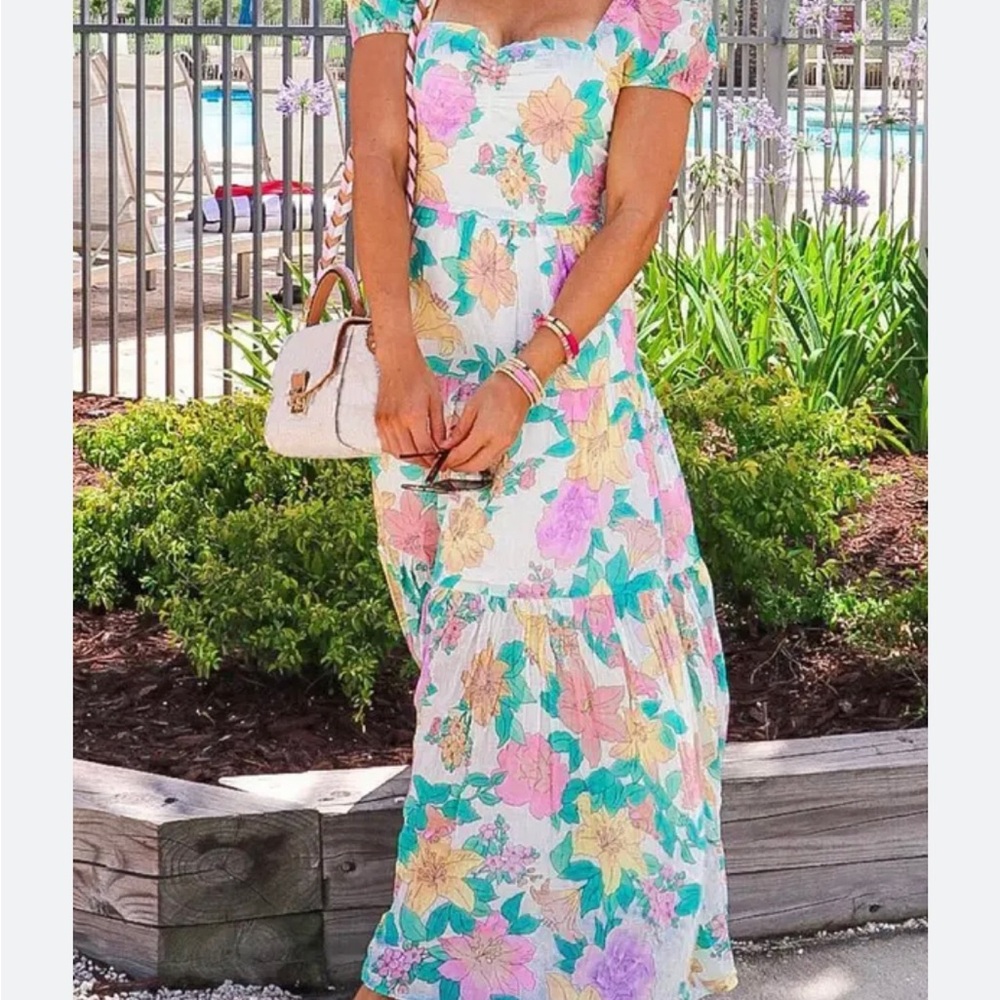 Billabong Multicolor Floral Maxi Dress